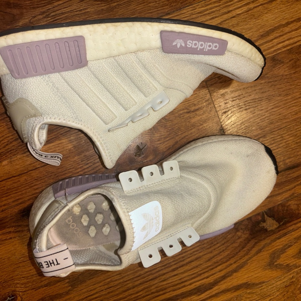 Adidas NMDs Sneakers - Cream and Lavender